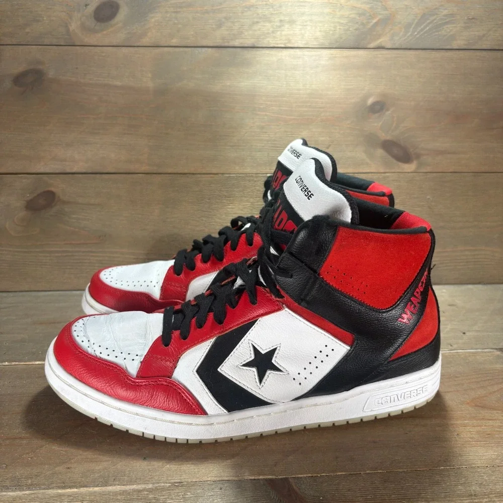 Converse Weapon 86 Mens size 10 shoes red Leather Basketball sneakers